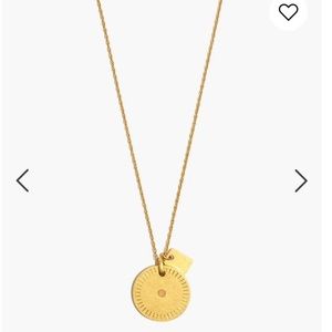 Madewell Jewelry - Etched Coin Necklace Madewell Jewelry - Etched Coin Necklace